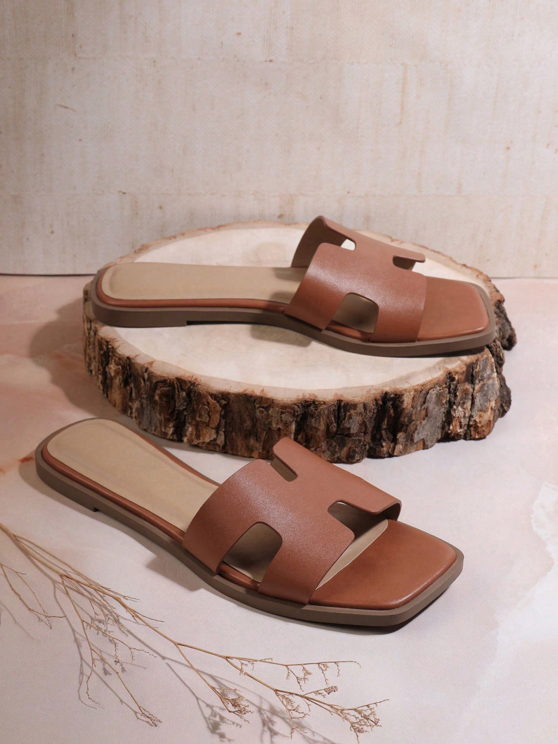 Step into effortless style with our Chic Brown PU Leather H-Shaped Flat Sandals. These trendy and casual sandals are perfect for your summer wardrobe. Made with high-quality PU leather, they provide both comfort and durability. Elevate any outfit with these versatile and chic sandals!