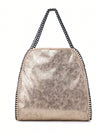 Chic Vegan Chain Shoulder Bag: The Perfect Accessory for Leisure, Work, and Shopping