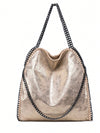 Chic Vegan Chain Shoulder Bag: The Perfect Accessory for Leisure, Work, and Shopping