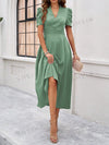 Flirty and Feminine: Women's Puff Sleeve Waist-Cinched Dress