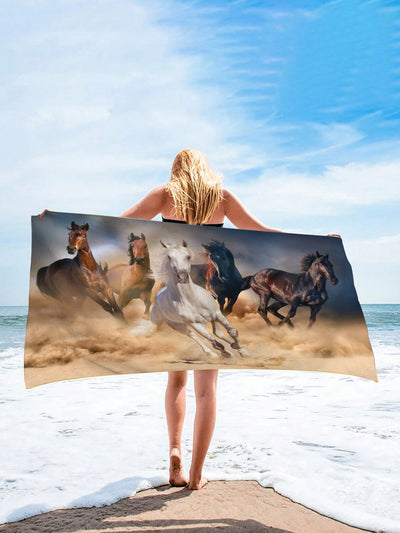 Sunflower Highland Cow Oversized Beach Towel: The Ultimate Travel and Beach Companion for Adults and Kids