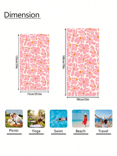 Bohemian Bliss Beach Towel: Ultra-Fine Fiber Sand Mat for Travel, Surfing, Yoga & Camping - Multiple Sizes for Adults and Children