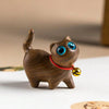 Adorable Cat Shaped Green Sandalwood Desktop Ornament: Perfect Creative Home Decoration and Craft Gift