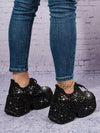 Sparkly Rhinestone Wedge Heel Sneakers: Elevate Your Style for Spring 2024