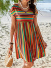 Chic Striped Short Sleeve Summer Dress by Emery Rose