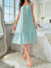 Mint Green Spaghetti Strap Night Dress for Women - Comfortable and Stylish Sleepwear