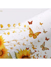 Rustic Floral Warmth: Autumn Sunflower Butterfly Shower Curtain Set