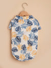 Tropical Vibes: Hawaiian Beach Shirt for Golden Retrievers