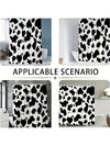 Chic Cow Print Shower Curtain Set: Rustic Farmhouse Flair for Your Bathroom