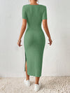 Elegance Defined: Frenchy Square Neck Maxi Dress