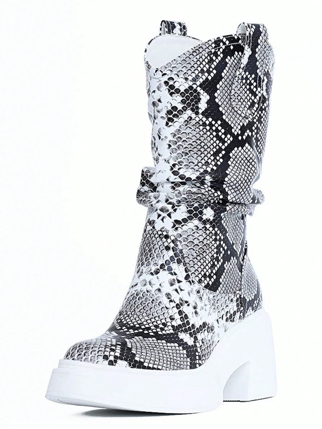 Elevate your fashion game with our Slither in Style: Snake Pattern Mid-Calf Cowboy Boots for Women. Designed with a snake pattern, these boots are perfect for adding a touch of edgy style to any outfit. Made with high-quality materials, these boots are comfortable and durable.