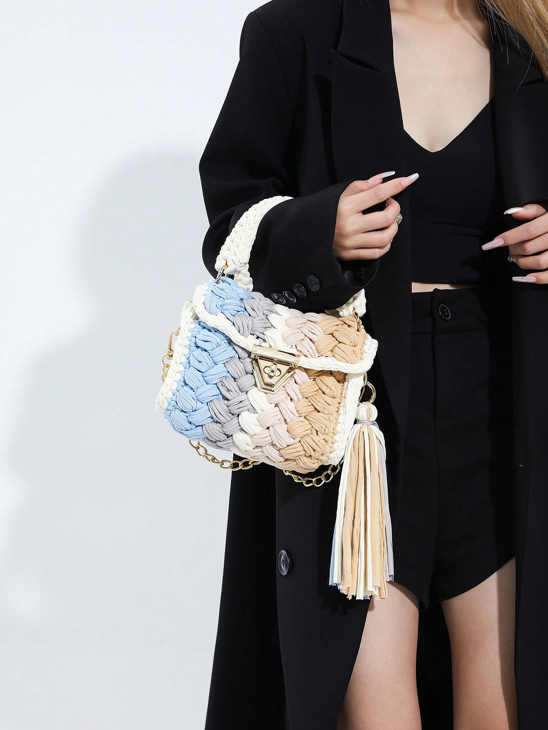 Introducing the Chic Collar Crossbody - the perfect fashion accessory and phone holder in one! Stay stylish and hands-free with this sleek and comfortable crossbody bag. With a secure phone pocket and adjustable strap, this accessory is perfect for any occasion.