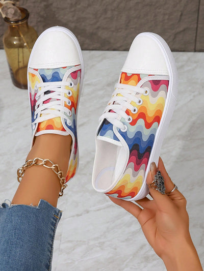 Colorful Comfort: New Style Large Size Canvas Sneakers