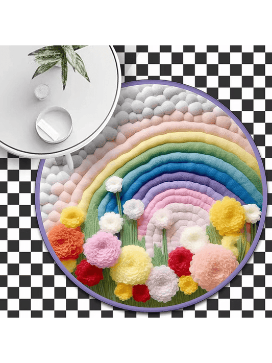 Introduce a touch of whimsy to your home with our Rainbow Heart Decor 3D Floor <a href="https://canaryhouze.com/collections/rugs-and-mats?sort_by=created-descending" target="_blank" rel="noopener">Mat</a>. Made from non-slip, absorbent material, it adds a splash of color and prevents slips in your bedroom, living room, and kitchen. Perfect for those seeking a safe and stylish flooring solution.
