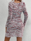 Essence of Elegance: Space Dye Bodycon Sweater Dress