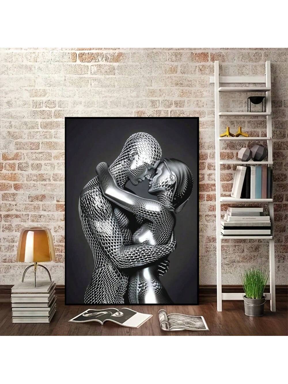 Elevate your home decor with our Stylish Steel Couple Canvas Poster. Designed for every room, this modern art piece adds a touch of elegance to your space. Made of high-quality steel and canvas, it is durable and a unique addition to your home.