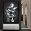 Stylish Steel Couple Canvas Poster: A Modern Art Piece for Every Room in Your Home