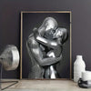 Stylish Steel Couple Canvas Poster: A Modern Art Piece for Every Room in Your Home