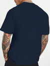 Hand Print Cool and Casual Men's T-Shirt for Commuting