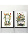Enhance the ambiance of your modern bathroom with this set of two Botanical Wildflower Bliss posters. Featuring delicate wildflower illustrations, these posters bring a touch of nature into your home. With their high-quality printing and durable materials, they are sure to add a stylish and tasteful touch to your bathroom décor.