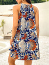 Boho Bliss: Halter Neck Backless Summer Dress for Women