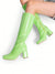 Stylish Solid Color Square Toe Chunky Knee-High Boots for Women