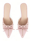 Elegant Bowknot Stiletto Pumps: Step into Style with Kalstag Official