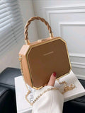 Introducing Versatile Chic: a fashion-forward boxed bag designed for the modern woman. This versatile clutch offers both style and functionality, making it a must-have accessory. With its sleek design and spacious interior, it's perfect for any occasion, from a night out to a business meeting. Elevate your look with Versatile Chic.