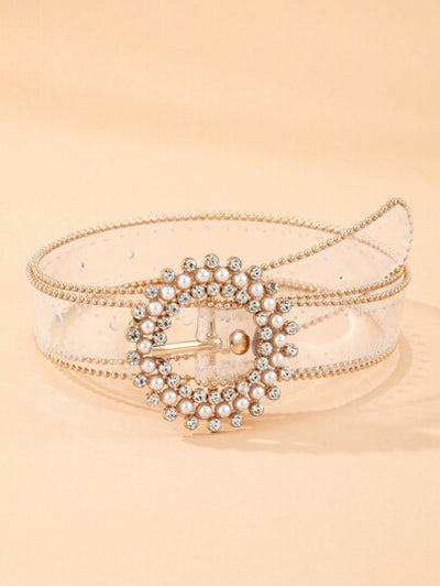 Sparkling Rhinestone Round Belt: The Ultimate Fashion Accessory for Dresses and Jeans