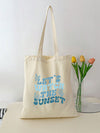 Redefine Your Style: The Future Letters Canvas Tote Bag for Women