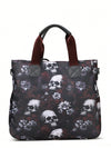 Stylish Vintage Skull Pattern Messenger Bag: Perfect for Business, Mommy's on-the-Go, and Travel