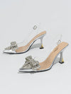 Elegant Rhinestone Bowknot Stiletto Heels for Party and Dancing