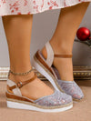 Lace Mesh Bohemian Fairy Espadrille Sandals: Summer's Waterproof Wedge Exclusive