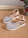 Lace Mesh Bohemian Fairy Espadrille Sandals: Summer's Waterproof Wedge Exclusive