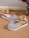 Lace Mesh Bohemian Fairy Espadrille Sandals: Summer's Waterproof Wedge Exclusive