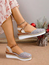 Lace Mesh Bohemian Fairy Espadrille Sandals: Summer's Waterproof Wedge Exclusive