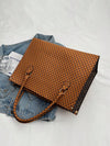 Vintage Textured PU Leather Tote: The Perfect Casual and Versatile Commuter Bag