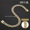 Stylish and Durable Pet Accessory: Collar Dog Chain with Secure Buckle and Artificial Diamonds