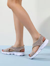 Summer Chic: Trendy Sport Sandals for Women with Flat Heel and Mesh Detailing