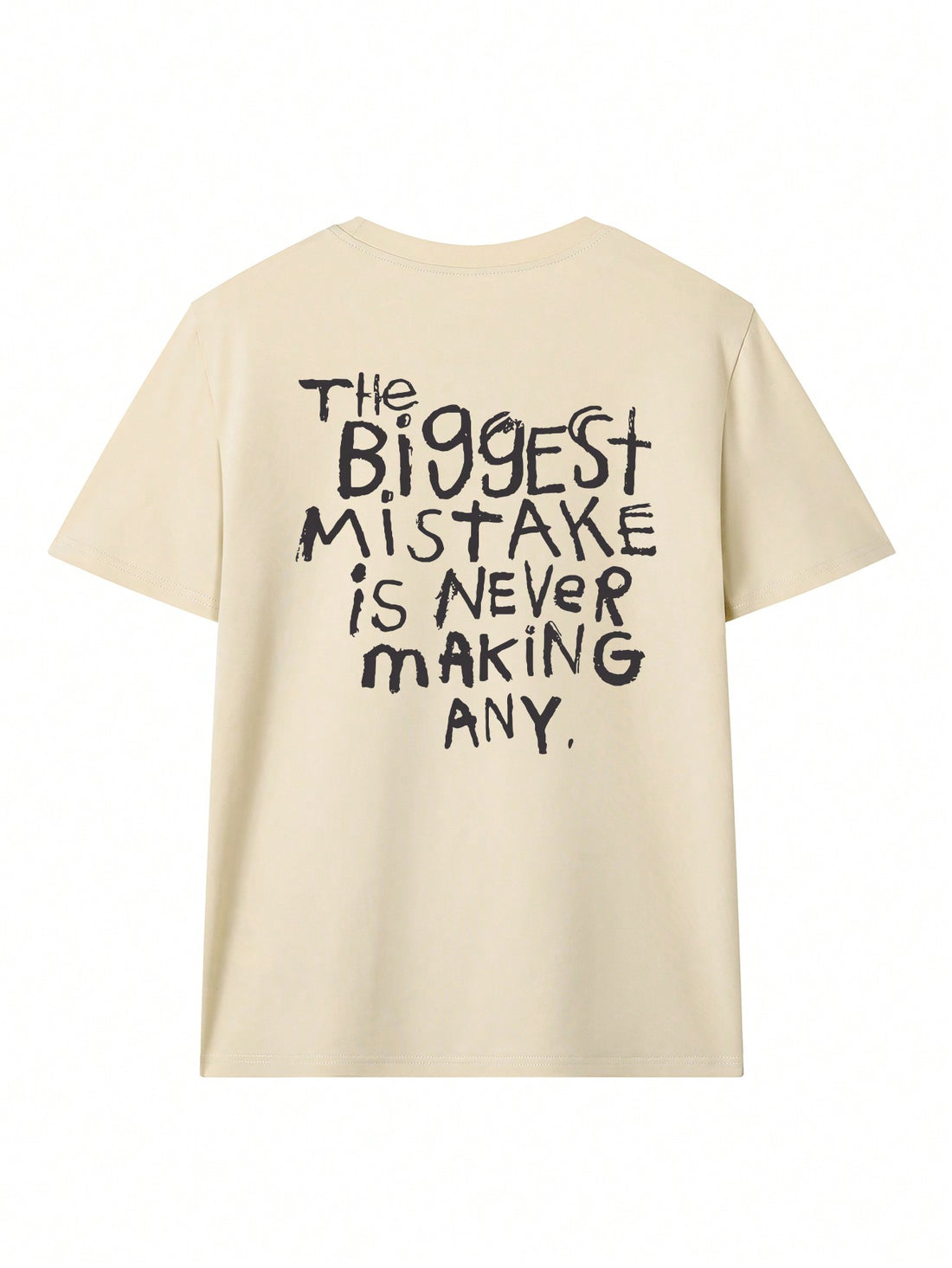 Make a statement with our Slogan Print Drop Shoulder T-Shirt! Express yourself with bold prints and comfortable drop shoulder design. Show off your unique personality with this must-have fashion piece.