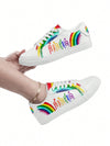 Expertly crafted for the active and stylish woman, our Rainbow Pride Lightweight Lace-Up Sport <a href="https://canaryhouze.com/collections/women-canvas-shoes?sort_by=created-descending" target="_blank" rel="noopener">Shoes</a> offer the perfect combination of comfort and durability. Made with high-quality materials, these shoes provide excellent support for all your athletic activities.