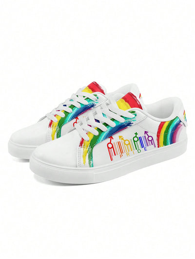 Rainbow Pride Women's Lightweight Lace-Up Sport Shoes