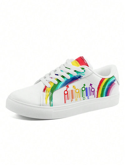 Rainbow Pride Women's Lightweight Lace-Up Sport Shoes