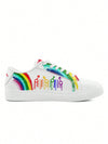 Rainbow Pride Women's Lightweight Lace-Up Sport Shoes