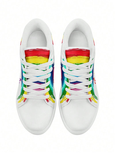 Rainbow Pride Women's Lightweight Lace-Up Sport Shoes