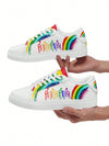 Rainbow Pride Women's Lightweight Lace-Up Sport Shoes