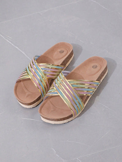 Colorful Platform Slide Sandals: Elevate Your Style for Spring and Summer