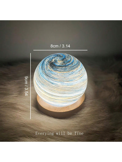 Galaxy Planet Glass Ball Lamp: Illuminate Your Bedroom with Astronomy Magic