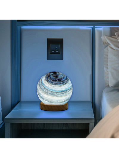 Galaxy Planet Glass Ball Lamp: Illuminate Your Bedroom with Astronomy Magic