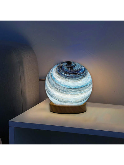 Galaxy Planet Glass Ball Lamp: Illuminate Your Bedroom with Astronomy Magic